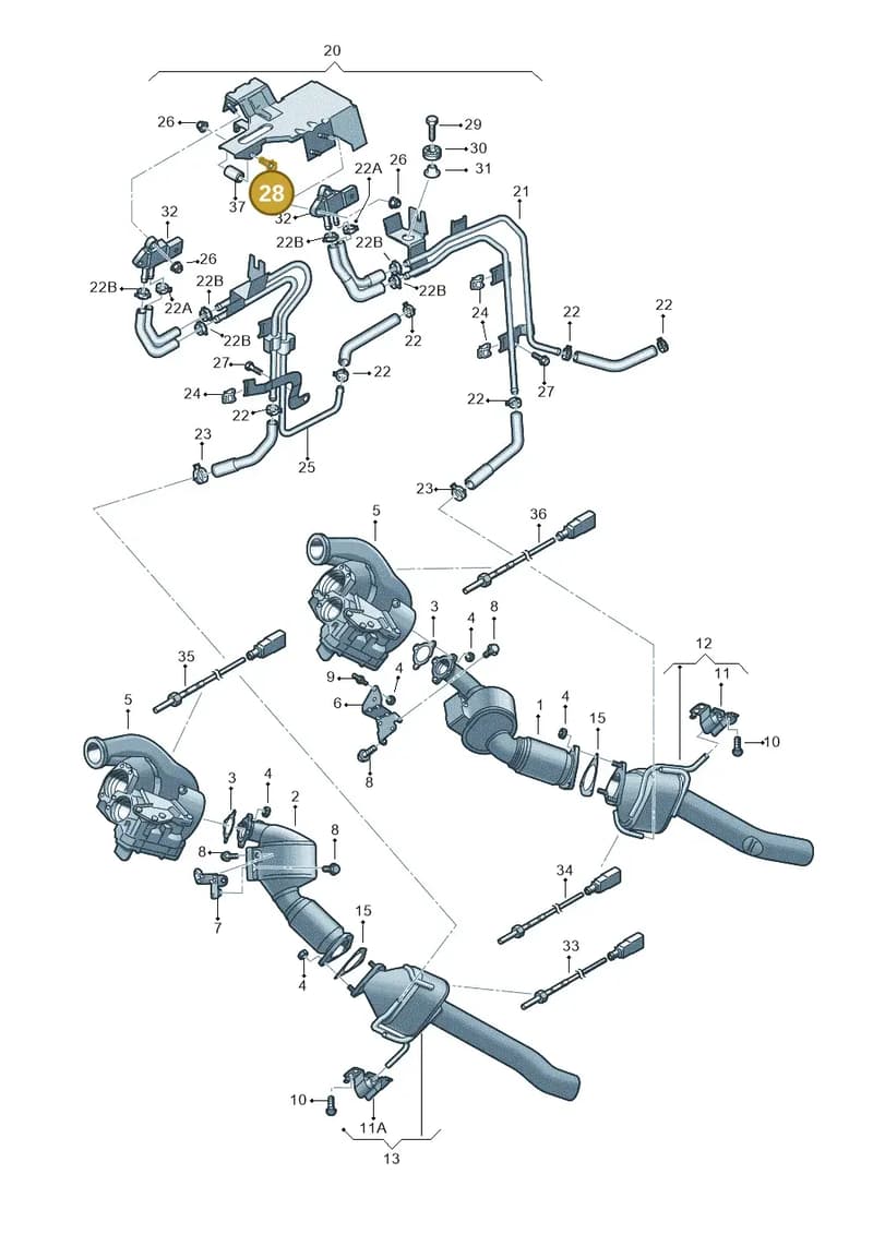 N01033912 — Volkswagen Touareg                08> (2007-) diagram 274253600, position 28