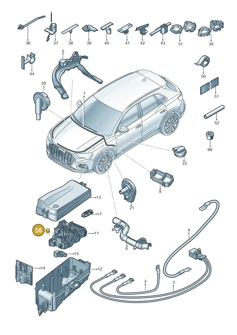 N0111217 — Audi Q4 Sportback (2021-2025) diagram 89a971850, position 16