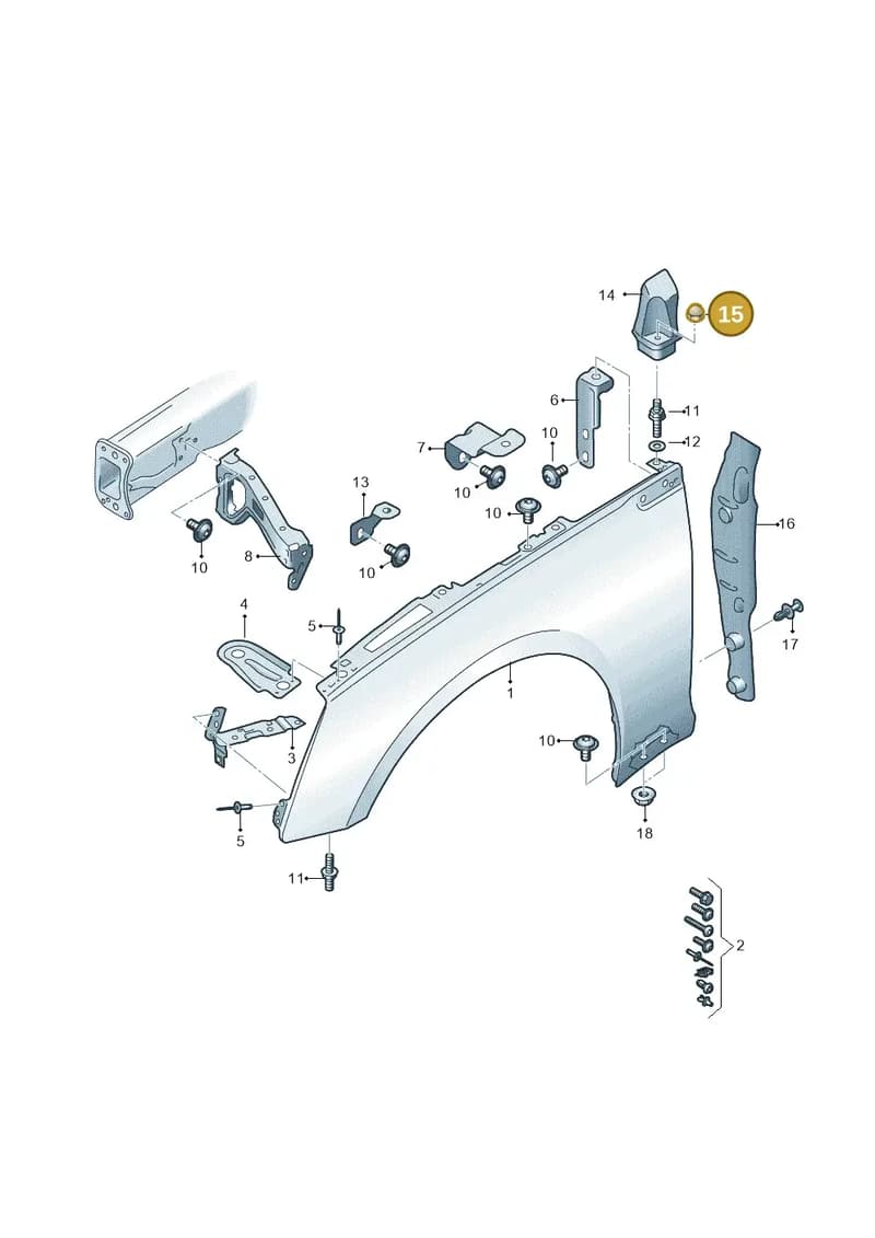 N0111218 — Audi A5 Sportback (2016-2025) diagram 897821000, position 15