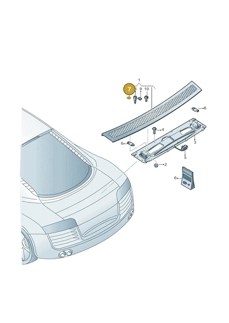 N01152321 — Audi R8 qu. 5.2 (2012-2015) diagram 618827500, position 7