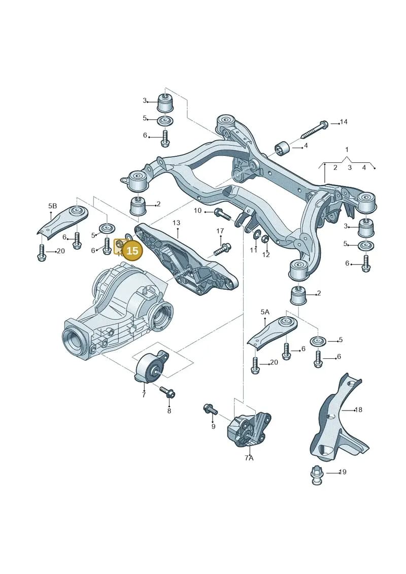 N01153117 — Audi A6 2.7 TDI (2008-2011) diagram 448505010, position 15