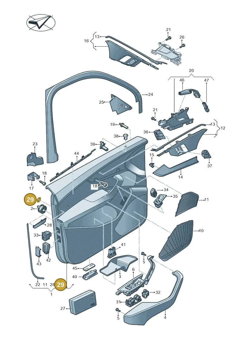 N0120534 — Audi A4 (2015-2025) diagram 849867000, position 29