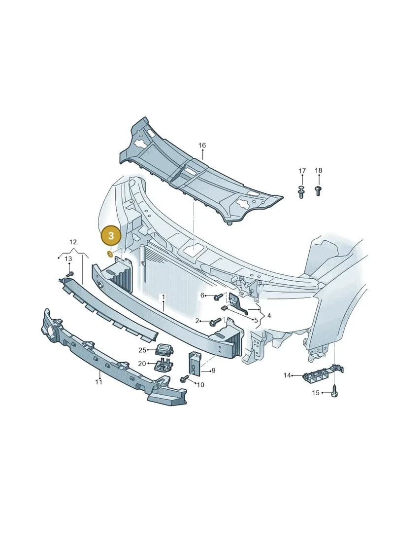 N0120578 — Audi A8 (2013-2018) diagram 771807000, position 3