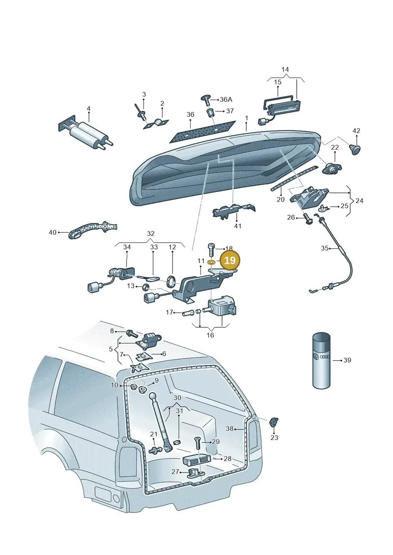 N0120971 — Volkswagen 3B0 platform diagram 226827200, position 19