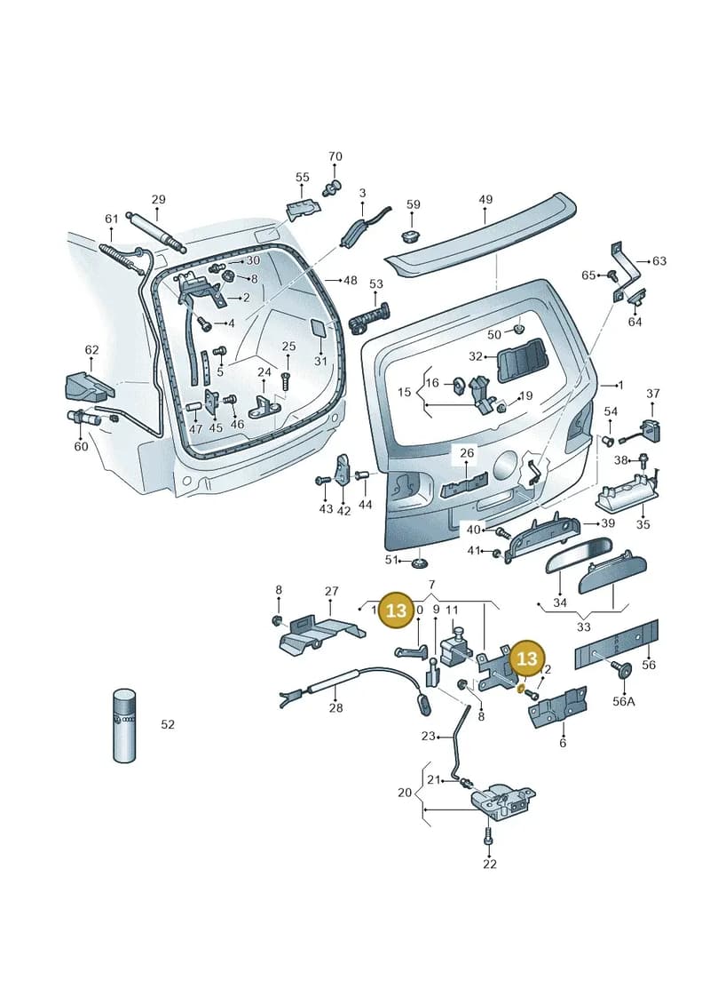 N0120971 — Volkswagen 7L6 platform diagram 274827100, position 13