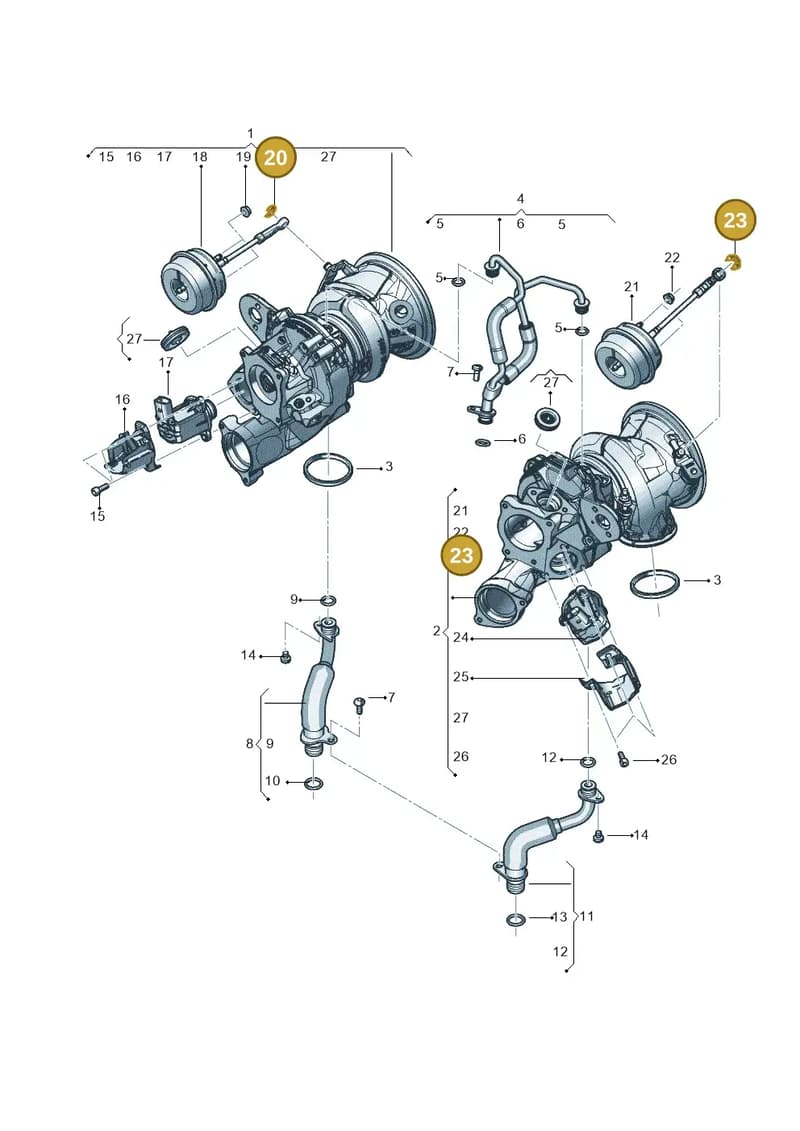 N0124371 — Audi RS6 Avant (2019-2025) diagram 819145300, position 20+23