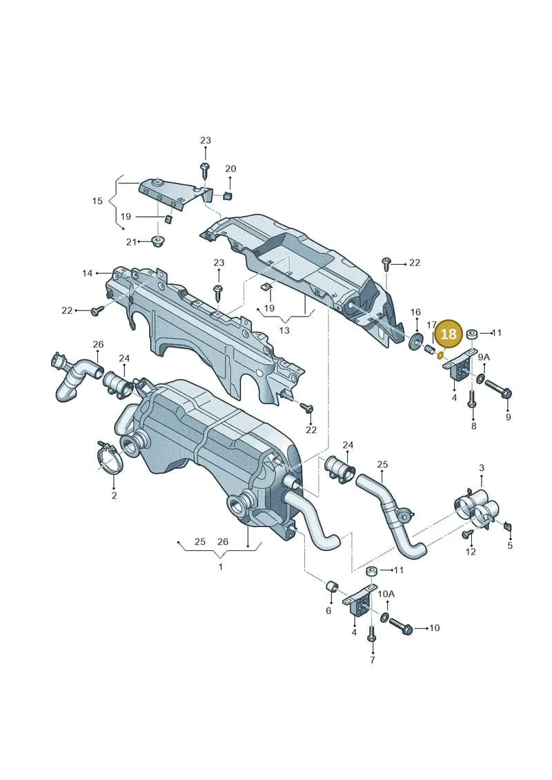 N0124501 — Audi R8 qu. 5.2 (2012-2015) diagram 618253700, position 18