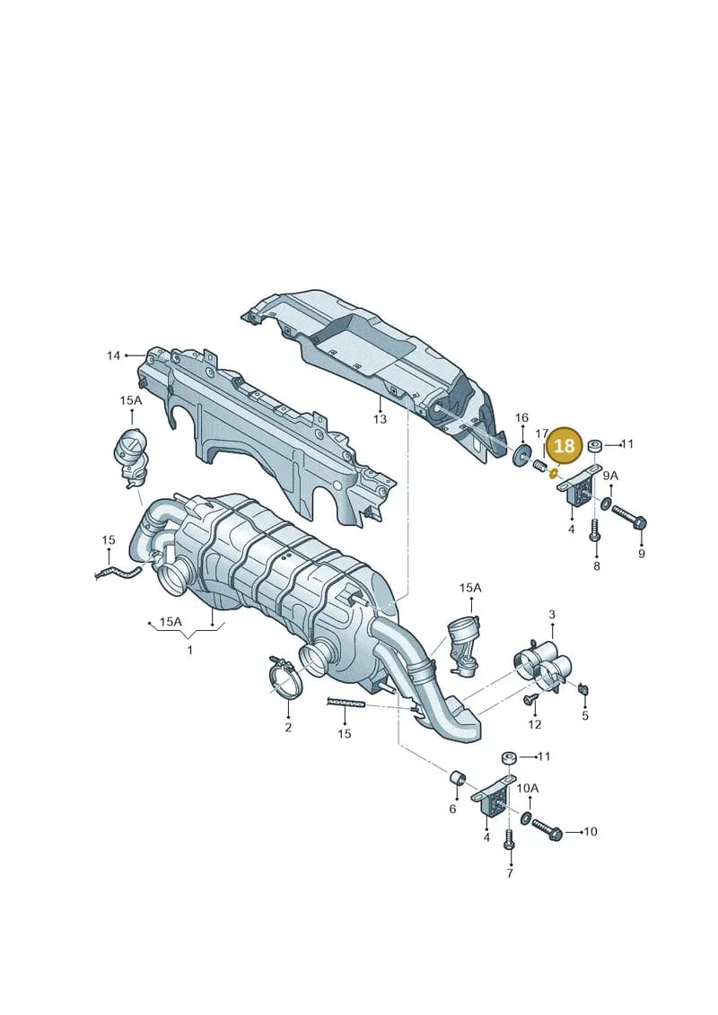 N0124501 — Audi R8 Spyder (2015-2024) diagram 872253850, position 18