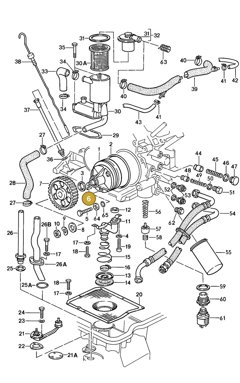 N0127131 — Porsche 928 Coupe (1979-1982) diagram p03104000, position 6