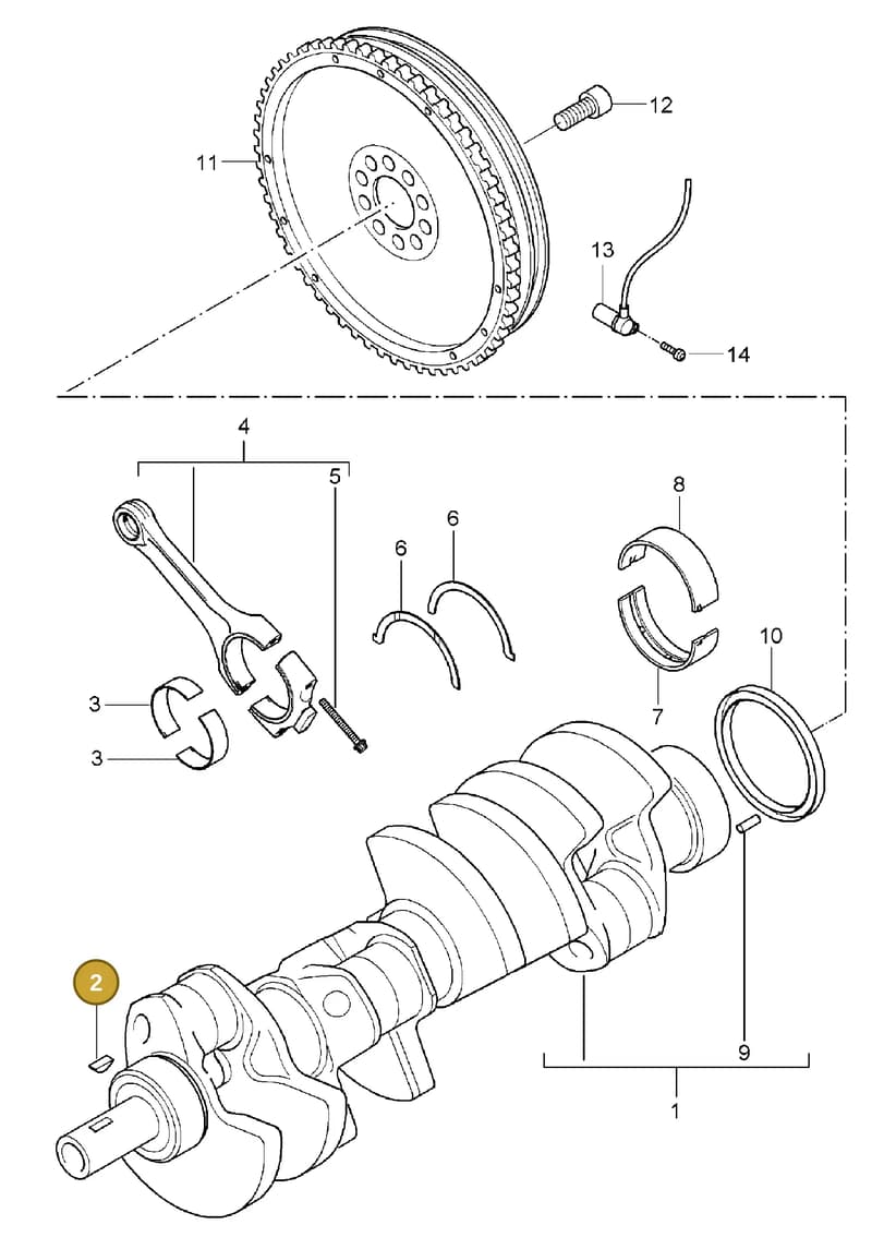 N0127131 — Porsche Cayenne (2002-2006) diagram p24102000, position 2