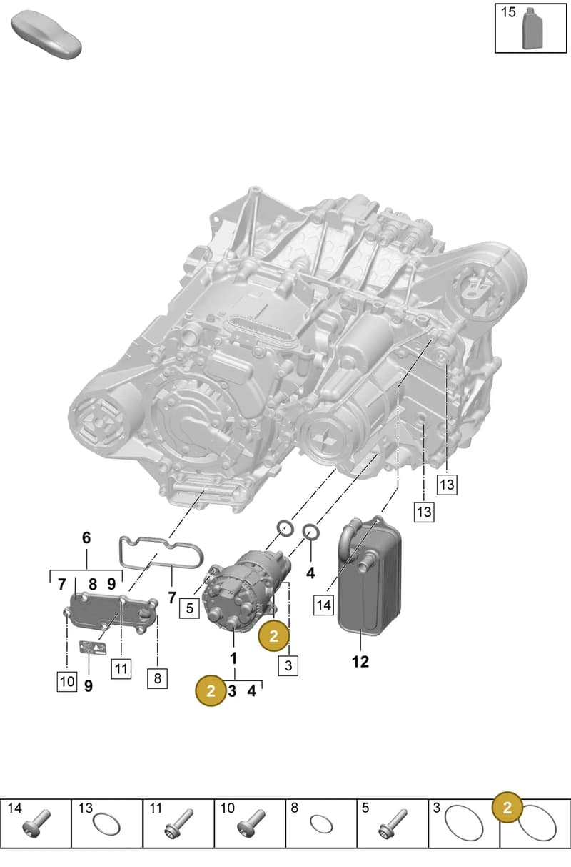 N0133631 — Porsche Macan (2024-2024) diagram p61354100, position 2