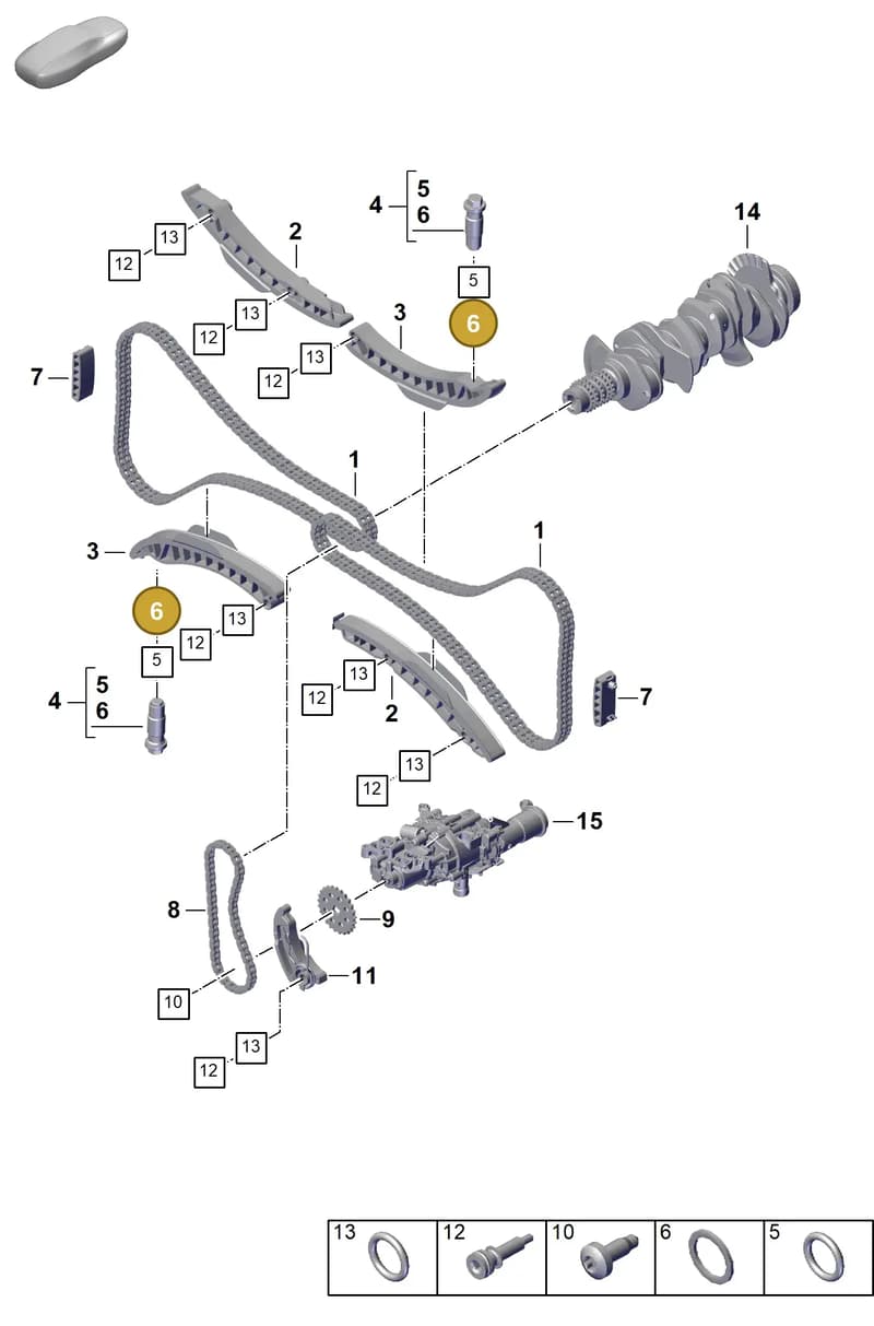 N0138277 — Porsche 911 (2024-2025) diagram p63103160, position 6