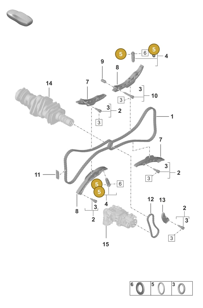 N0138277 — Porsche 911 (2024-2025) diagram p53103110, position 5