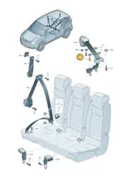 N0139972 Volkswagen Countersunk Panel Screw