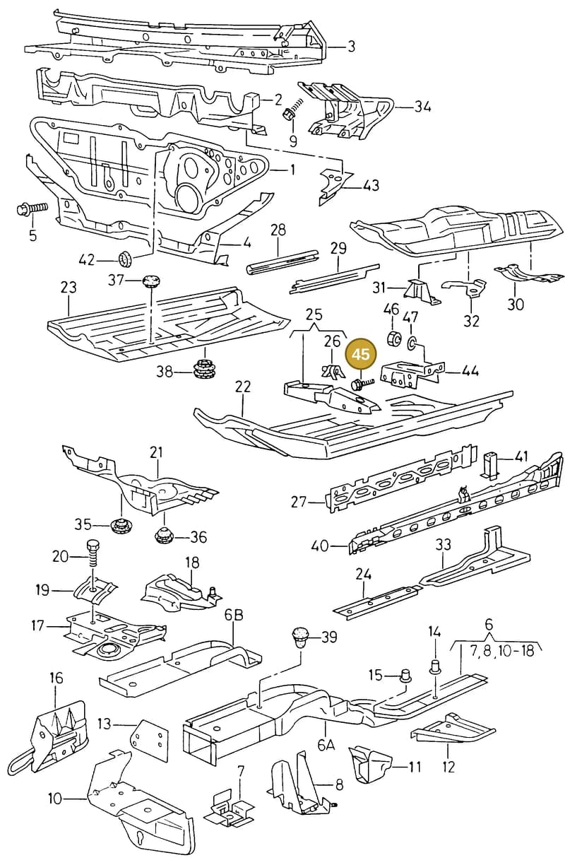 N0143411 — SEAT INCA (SEAT-VAN) (1995-2003) diagram 173803100, position 45