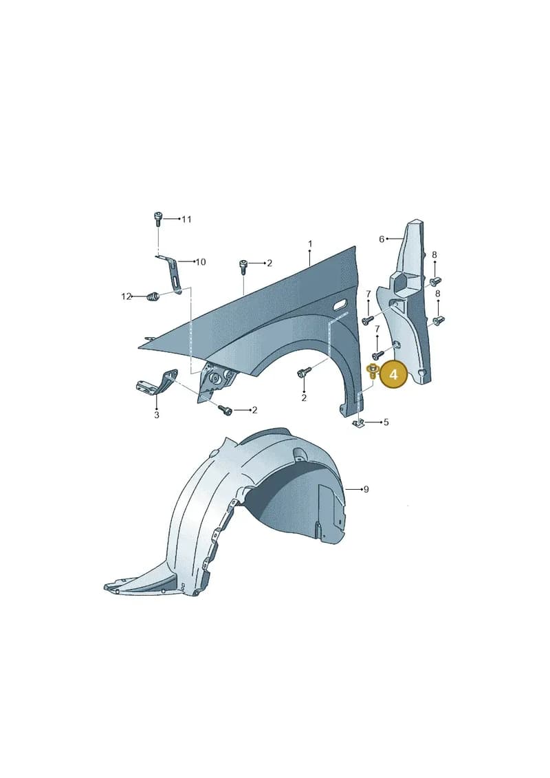 N0143411 — SEAT Altea XL (2013-) diagram 418821100, position 4