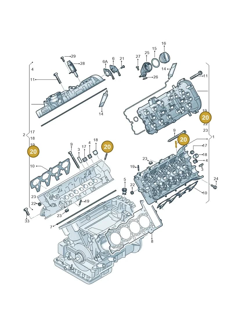 N0144289 — Audi A7 Sportback (2014-2018) diagram 771103300, position 20