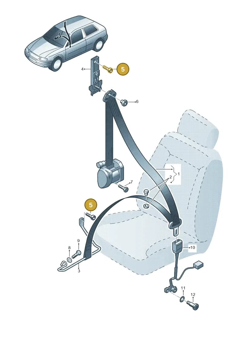 N01471211 — Audi RS3 Sportback (2011-2012) diagram 201857600, position 5