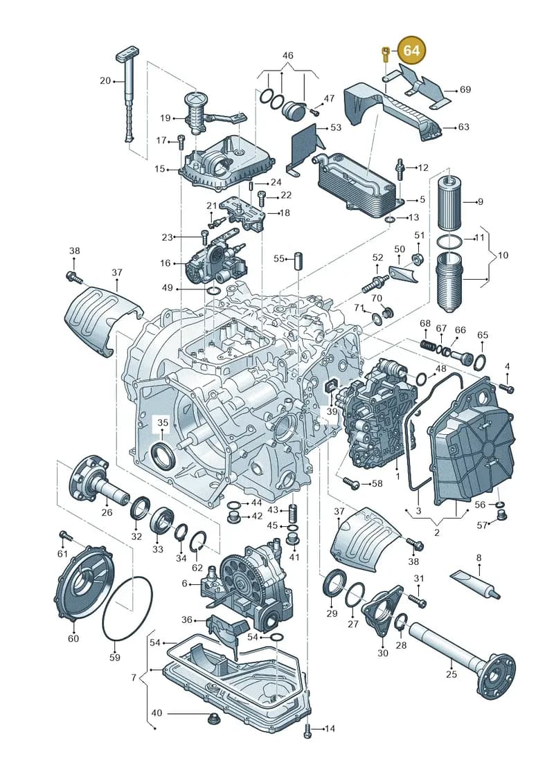 N01471211 — Audi R8 Spyder (2015-2024) diagram 872325500, position 64