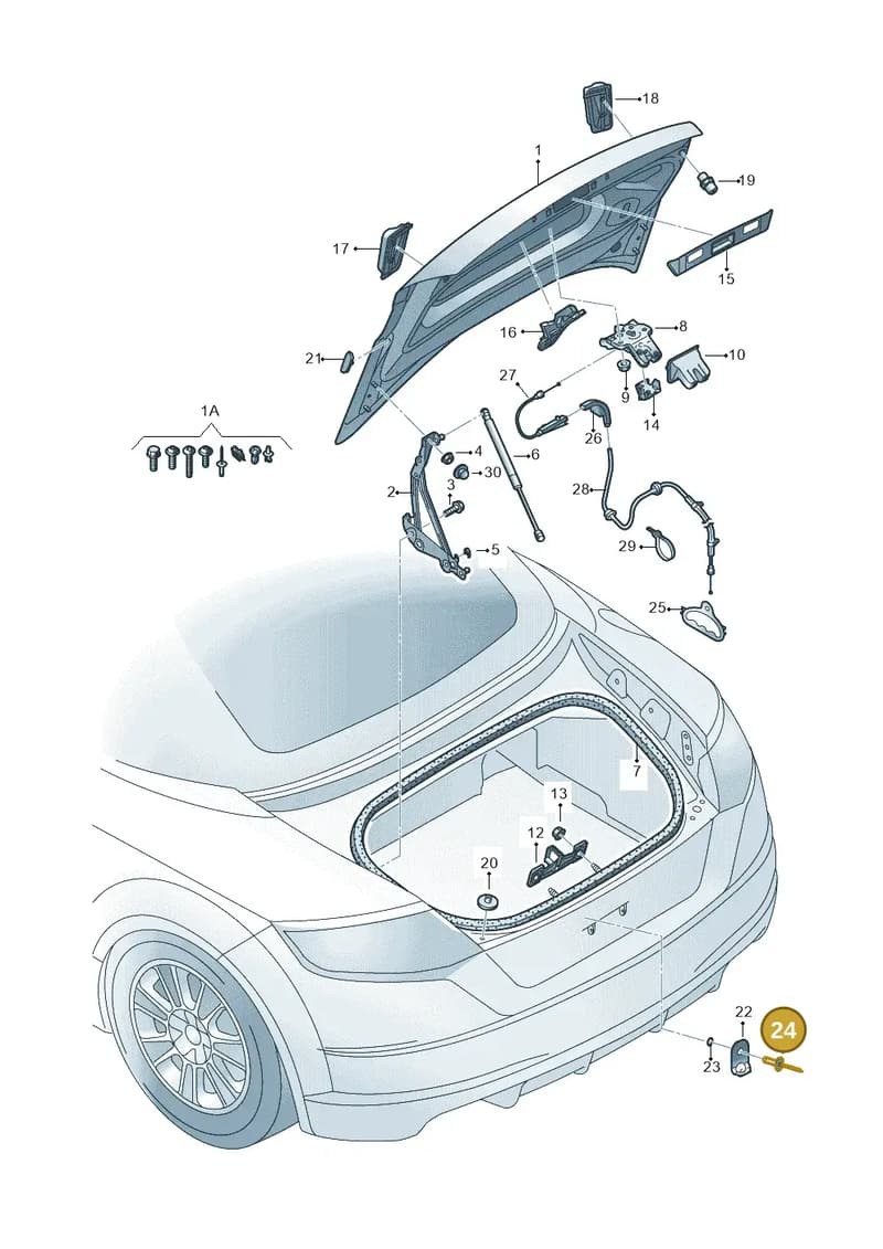N0162061 — Audi TT RS (2016-2023) diagram 850827100, position 24