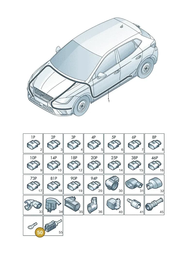 N0175262 — SEAT Arona (2017-) diagram 835971080, position 50