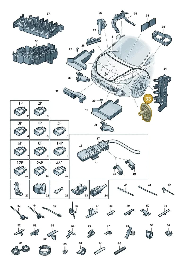 N0175262 — SEAT CUPRA Born (2021-) diagram 10s971080, position 33