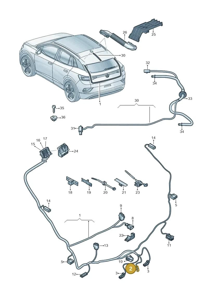 N0180116 — Volkswagen ID.4 (2020-2025) diagram 11a972080, position 2