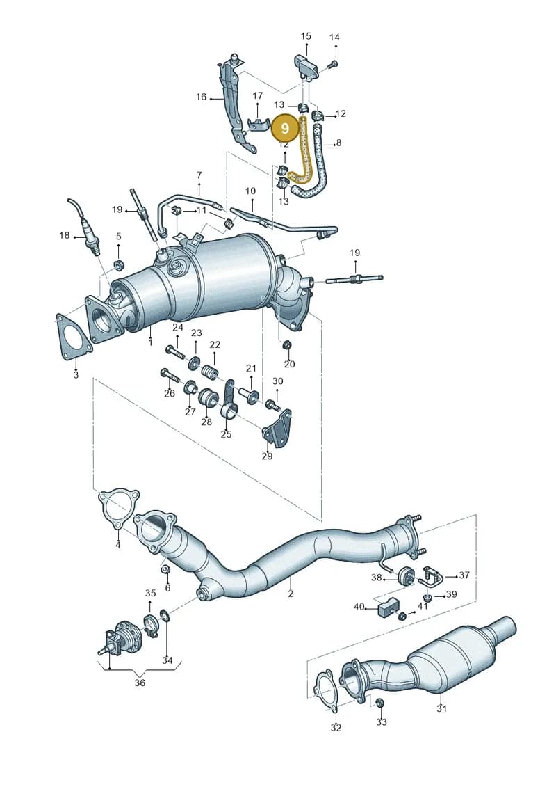 N0180466 — Audi Q5 qu. 2.0 TDI (2012-2017) diagram 647253550, position 9