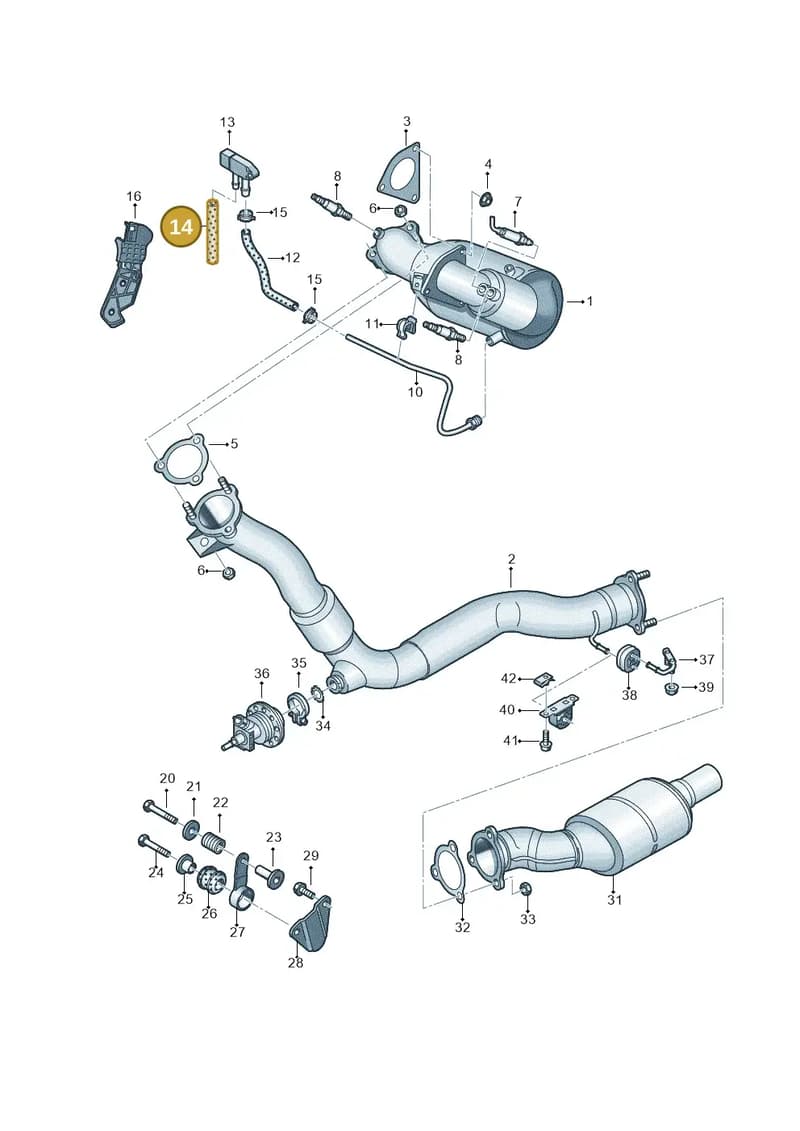 N0180466 — Audi A6 Avant (2012-2018) diagram 725253750, position 14