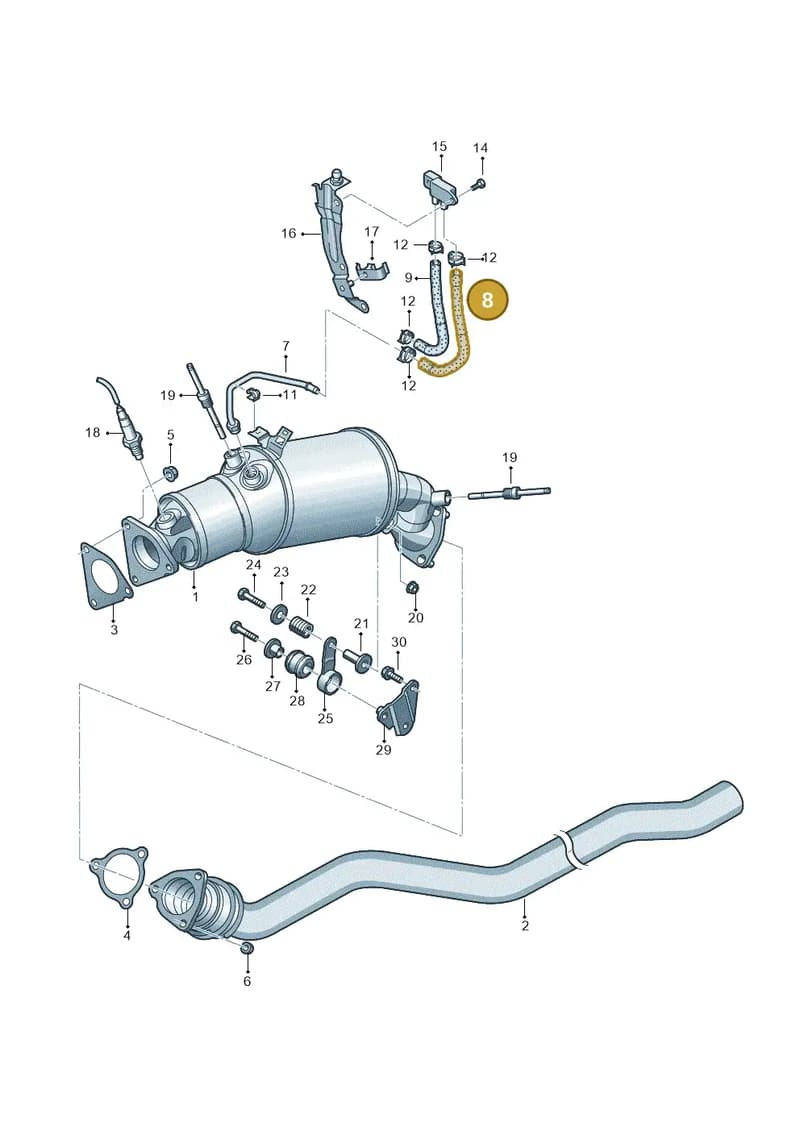 N0180466 — Audi A5 Sportback (2011-2017) diagram 736253400, position 8