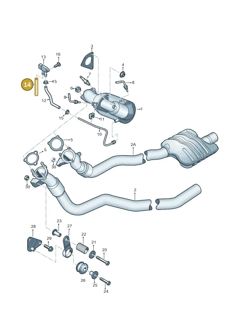 N0180466 — Audi A7 Sportback (2014-2018) diagram 751253560, position 14