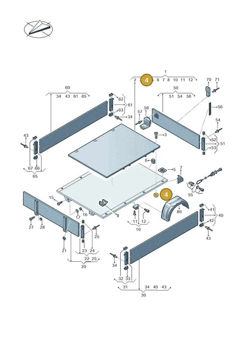 N02214813 — Volkswagen Crafter (2016-2025) diagram 807829000, position 4