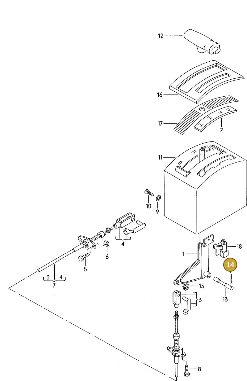 N0232901 — Volkswagen LT, LT 4x4 (28-55) (1989-1995) diagram 006070100, position 14
