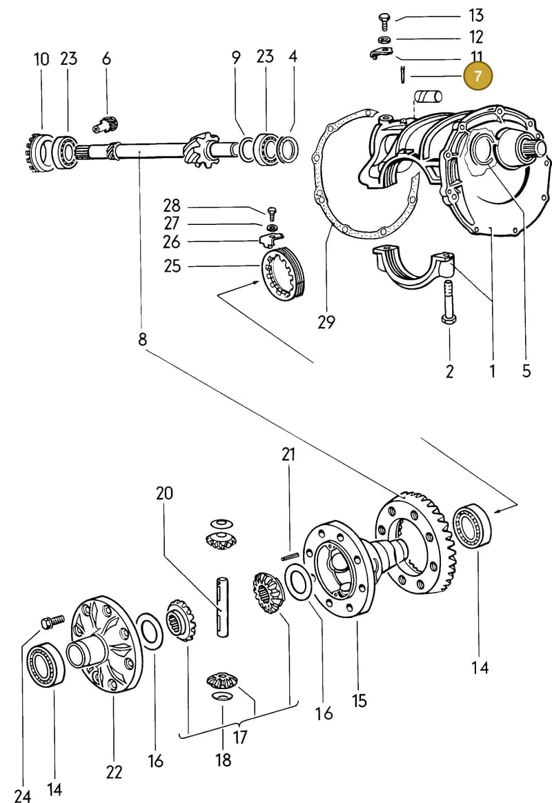 N0232901 — Volkswagen Type 3 (1961-1973) diagram 033057000, position 7