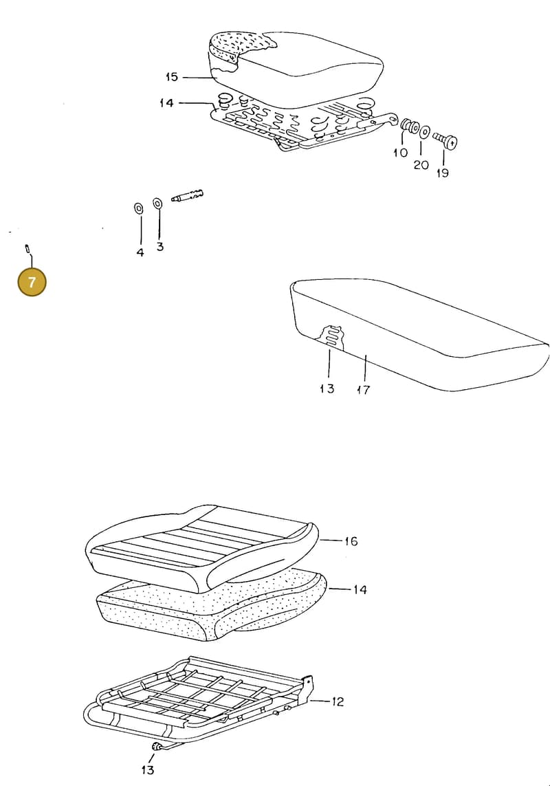 N0232901 — Volkswagen TIPO 2 (MEX) (1971-2001) diagram 115109000, position 7