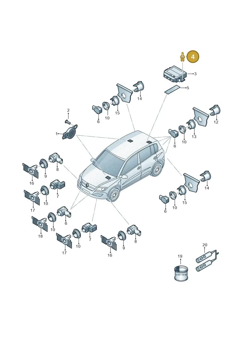 N0385071 — Volkswagen Tiguan (2011-2018) diagram 719919000, position 4