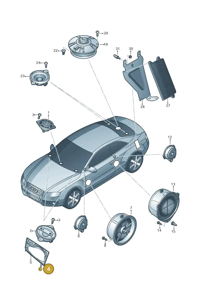N0386024 — Audi A5 Sportback (2011-2017) diagram 724035360, position 4
