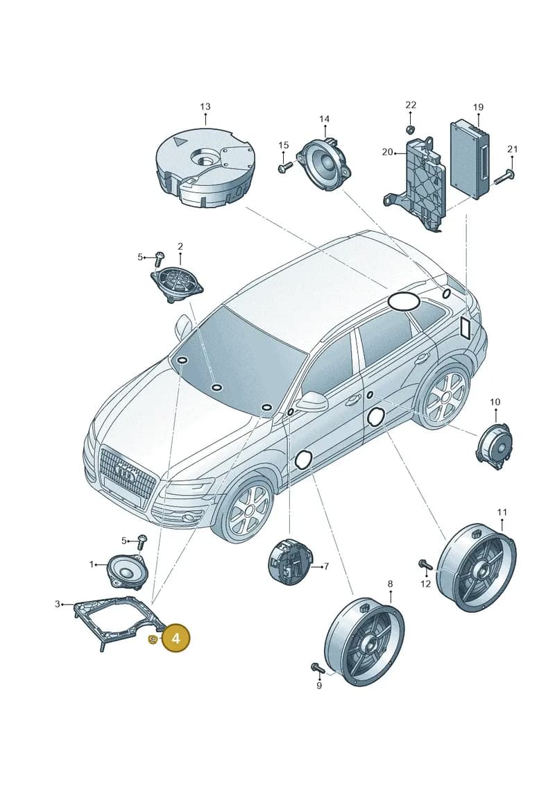 N0386024 — Audi Q5 qu. 2.0 TDI (2012-2017) diagram 647035350, position 4
