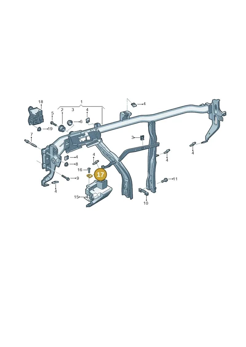 N0454281 — Audi Q3 (2014-2019) diagram 728857000, position 17