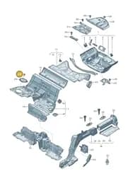 N0902985 Volkswagen Oval Head Panel Screw (Combi)