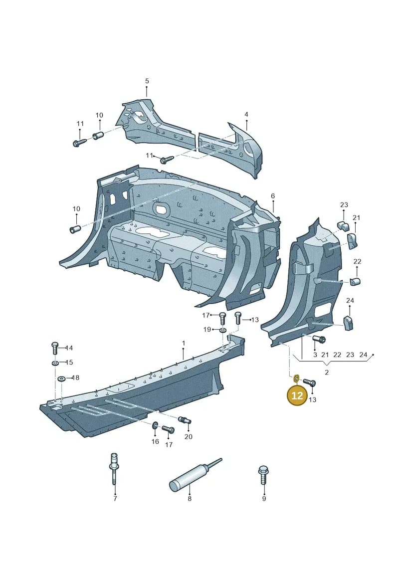 N10094505 — Audi R8 Spyder (2015-2024) diagram 872800900, position 12