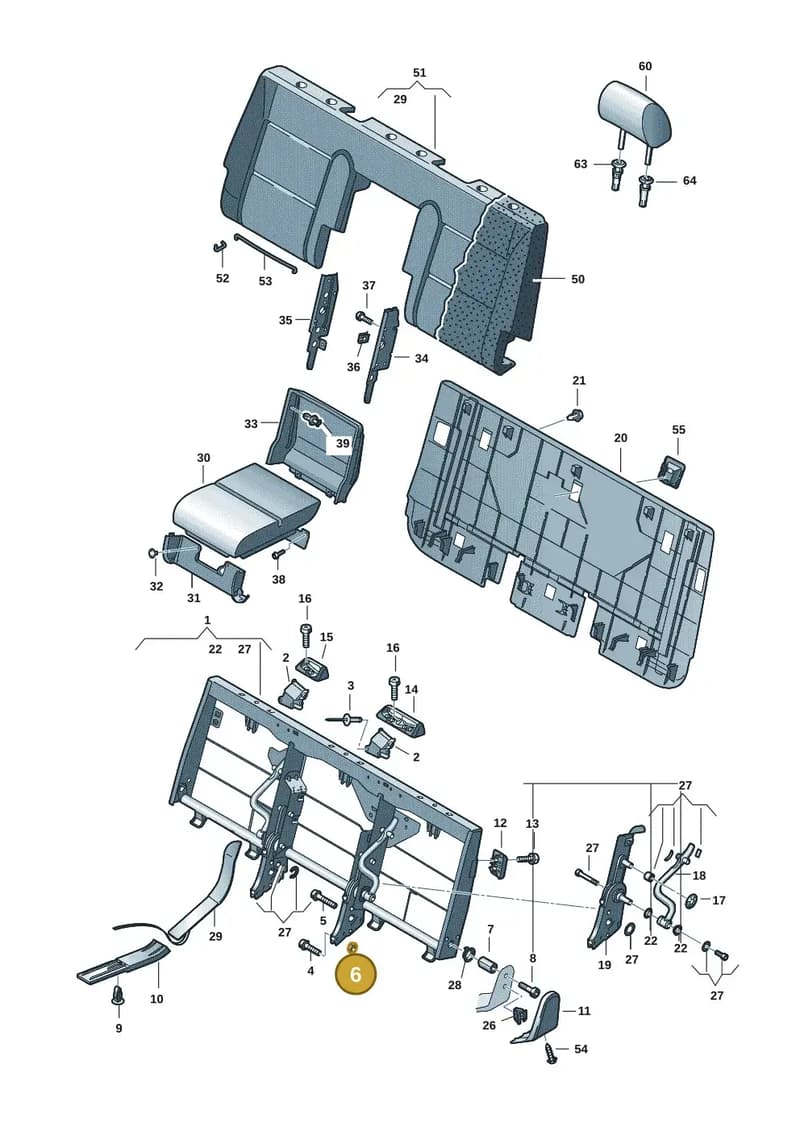 N10105508 — Volkswagen Transporter Multivan (2019-2024) diagram 7em885600, position 6