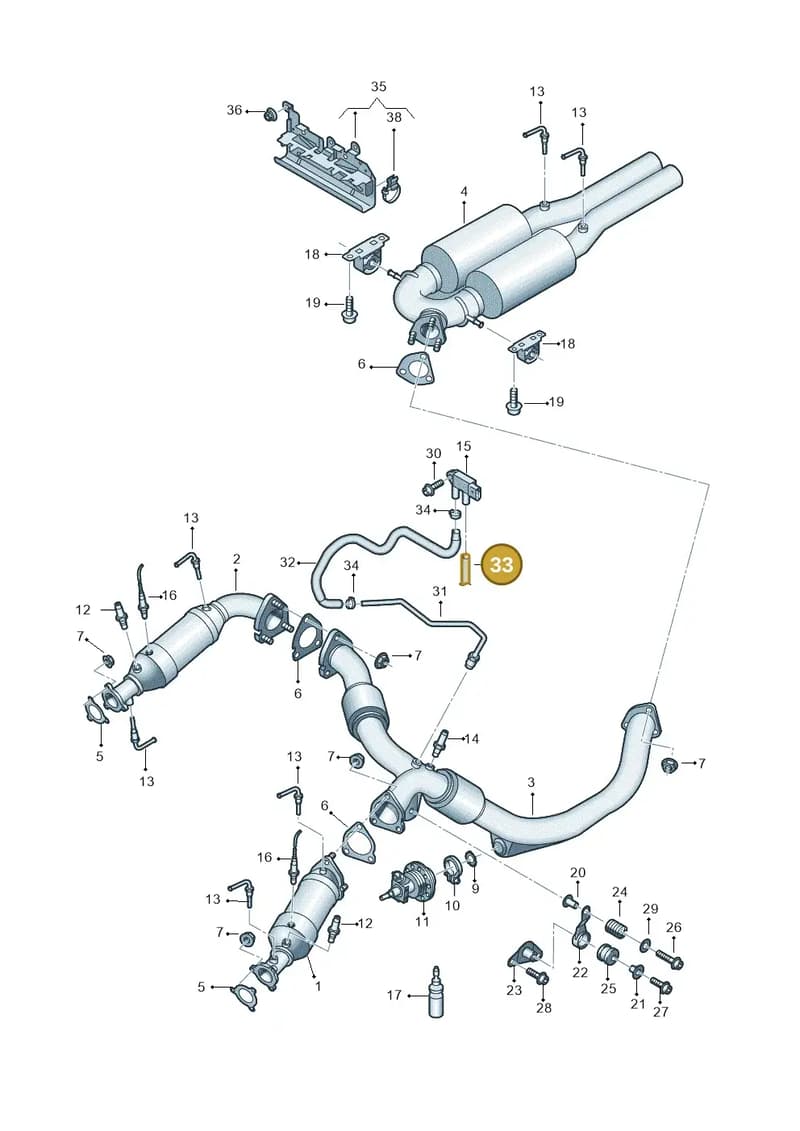 N10120703 — Audi A8 (2013-2018) diagram 771253650, position 33