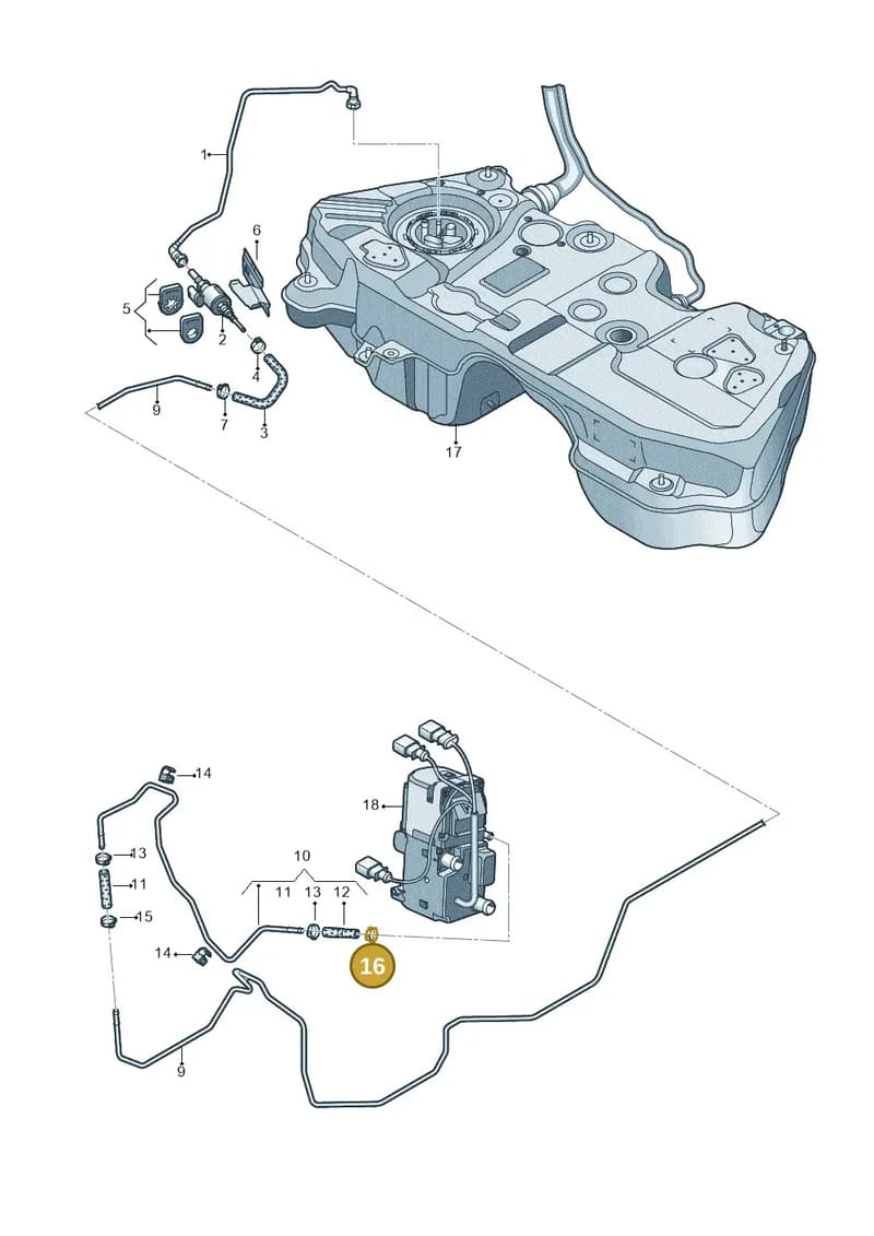 N10180901 — Audi Q5 (2016-2025) diagram 896000090, position 16