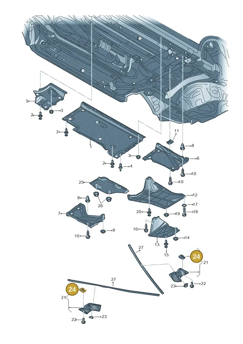 N10194101 — Audi A6 (2014-2018) diagram 717825000, position 24