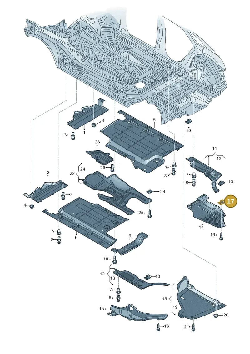N10194104 — Audi Q5 qu. 2.0 TDI (2012-2017) diagram 647825000, position 17