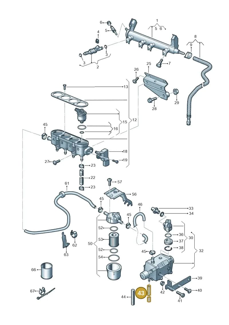 N10196503 — SEAT Altea XL (2013-) diagram 649133440, position 43