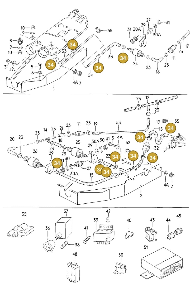 N10198001 — Volkswagen LT, LT 4x4 (28-55) (1989-1995) diagram 006044200, position 34