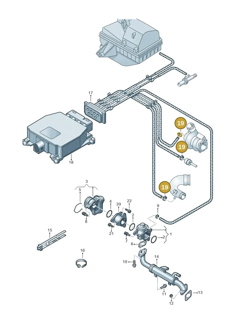 N10198001 — Volkswagen FOX                  M.05> (2005-) diagram 253131100, position 19