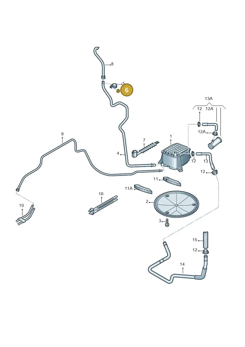 N10205803 — Audi RS6 Avant qu.5.0 (2007-2010) diagram 448201700, position 6